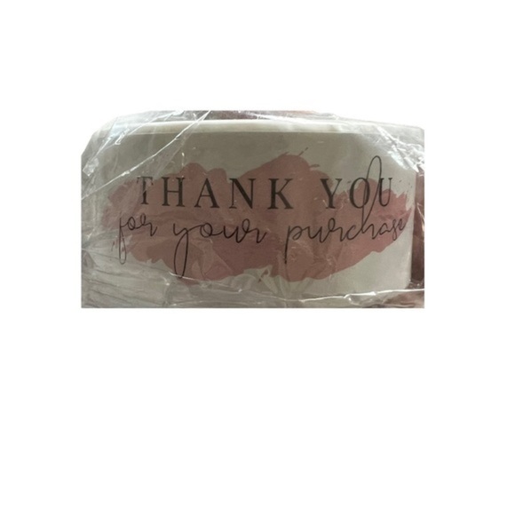 NEW - Thank You Business Sticker Pink Watercolor‎ - 120 pieces - Picture 2 of 2